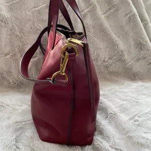 Fossil Bags Fossil Skylar Satchel Leather Red Velvet Very